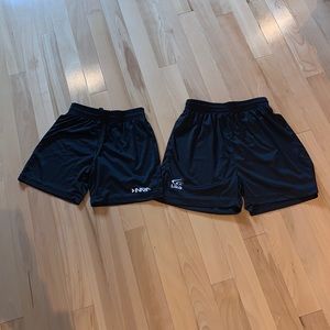 🔥4for$20🔥 2 EUC Boys Black Sports shorts-size Youth M & L